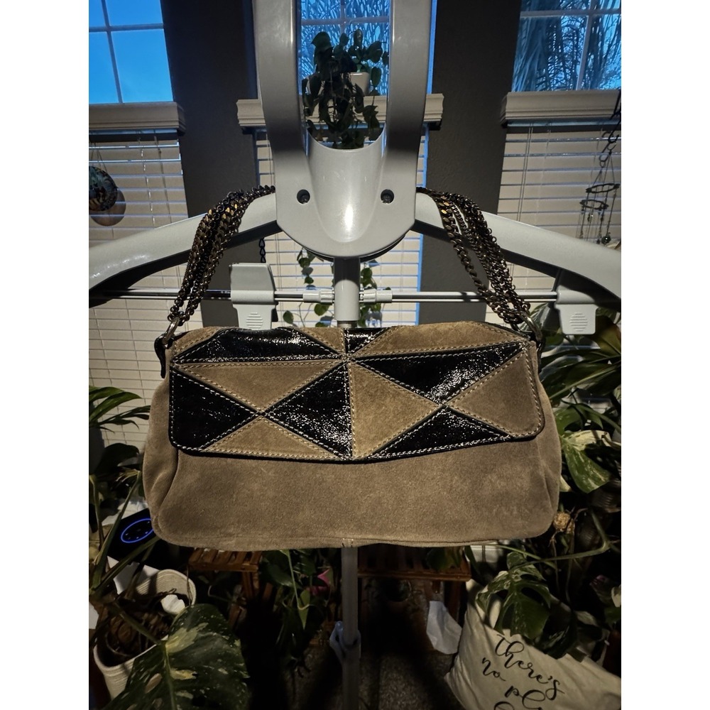 Vintage Laura DiMaggio Genuine Leather Made In Italy Purse W/ Adjustable Strap